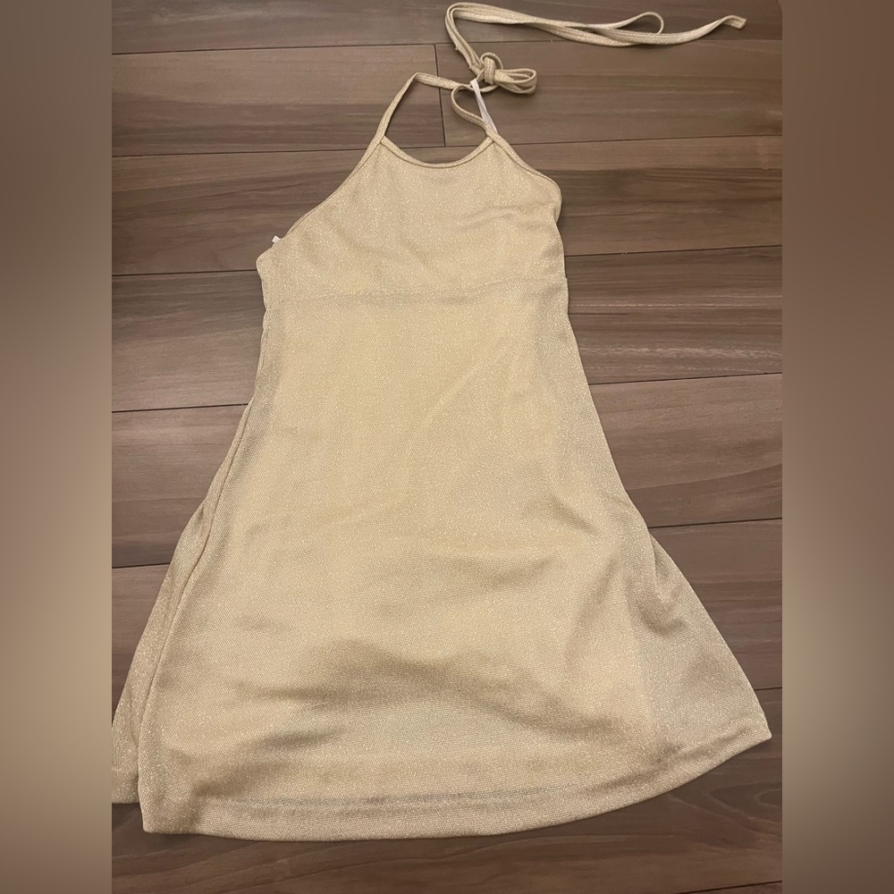 Gold dress (small) Brand: B.C.B.G Original: $100 Selling: $50